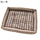 ペットベッド 滑りにくい裏生地 ペットクッション スクエア型 犬 猫 ドッグベッド キャット 犬猫用ベッド ペットソファー 洗える 両用 お手入れ簡単 耐え噛み おしゃれ 柔らかい 気持ちよくリラックス ペット用寝床(4)