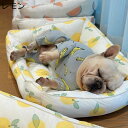 犬用 ベッド 犬 猫 ベッド 夏用 やんわり スクエア型 ペットベッド ペットクッション ペットソファー 滑りにくい裏生地 洗える お手入れ簡単 ぐっすり眠れる...