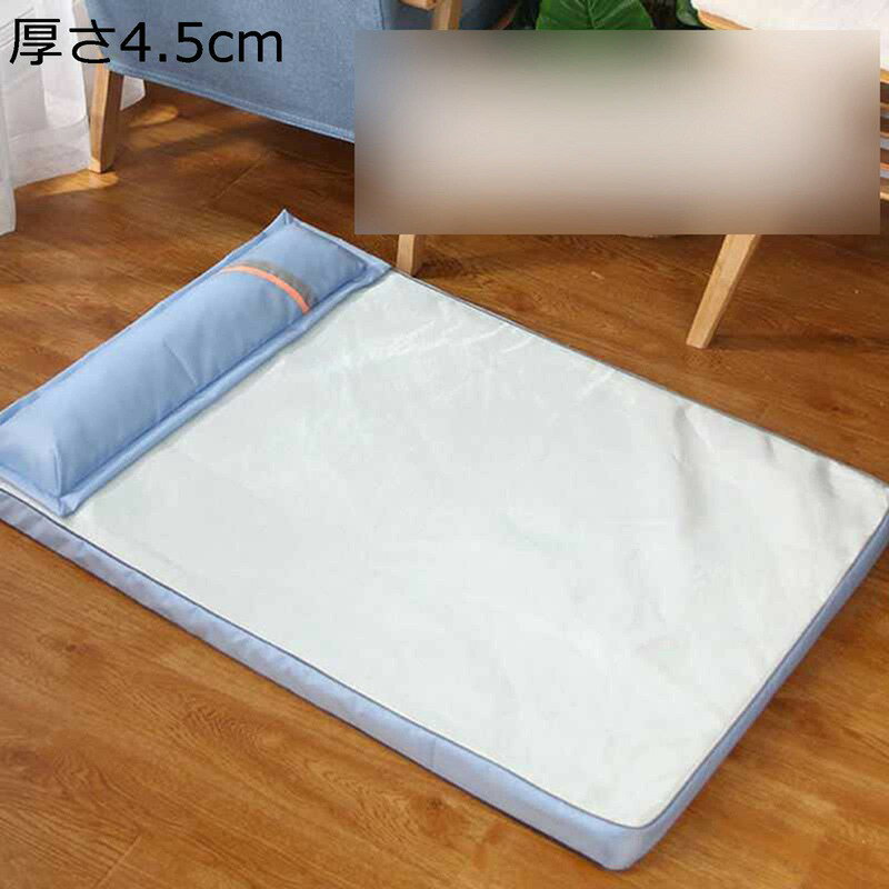 ペットベッド 夏用 滑りにくい裏生地 冷感 ひんやり 通気性優れ ペットクッション 犬用ベッド 猫用ベッド 暑さ対策 室内用 お手入れ簡単 寒さ対策 ぐっすり眠れる ペットソファー 洗える 取り外し可 涼しい