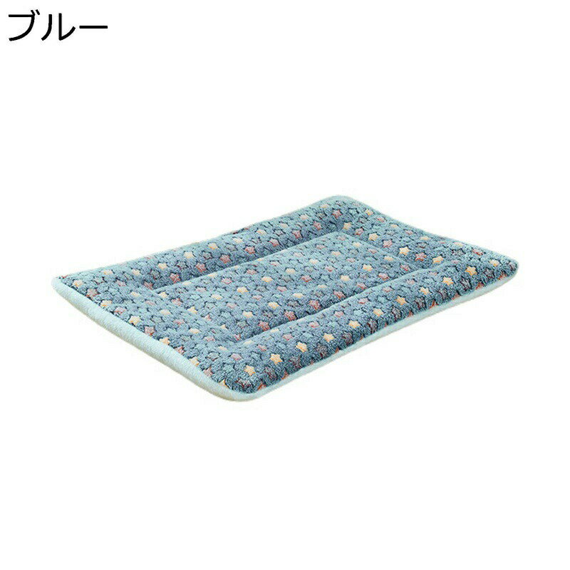 スクエア型 ペットクッション ペットベッド モフモフ 大型犬用ベッド 猫用ベッド ペットマット 春夏秋冬用 花柄 可愛い 滑りにくい裏生地 保温防寒 室内 柔らかい ぐっすり眠れる 水洗える ペット休憩所