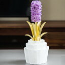 玄関置物 枯れない花 アメシスト 花 北欧 クリエイティブ おしゃれ 風水 クリスタル 真鍮 植物 置物 インテリア 雑貨 癒しグッズ お祝い お礼 リビングル...