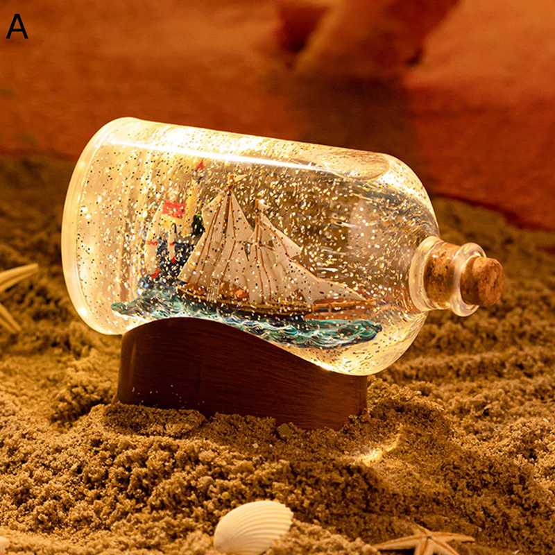 漂流瓶 帆船 インテリア雑貨 卓上置物 癒しグッズ リラックス クリエイティブ 装飾品 小物 誕生日プレゼント 友達 卒業式 リビングルーム 棚 新築祝い 引っ越し 開店祝い オフィス 車飾り