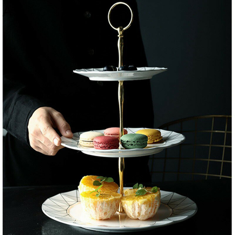 ティアードサービングトレイ ファームハウス コープケーキスタンド デザート ケーキ陳列台 ケーキスタンド フルーツプレート デザート スナック おしゃれ 北欧風 果物収納 ケーキ台 ディスプレイ 製菓 キッチン