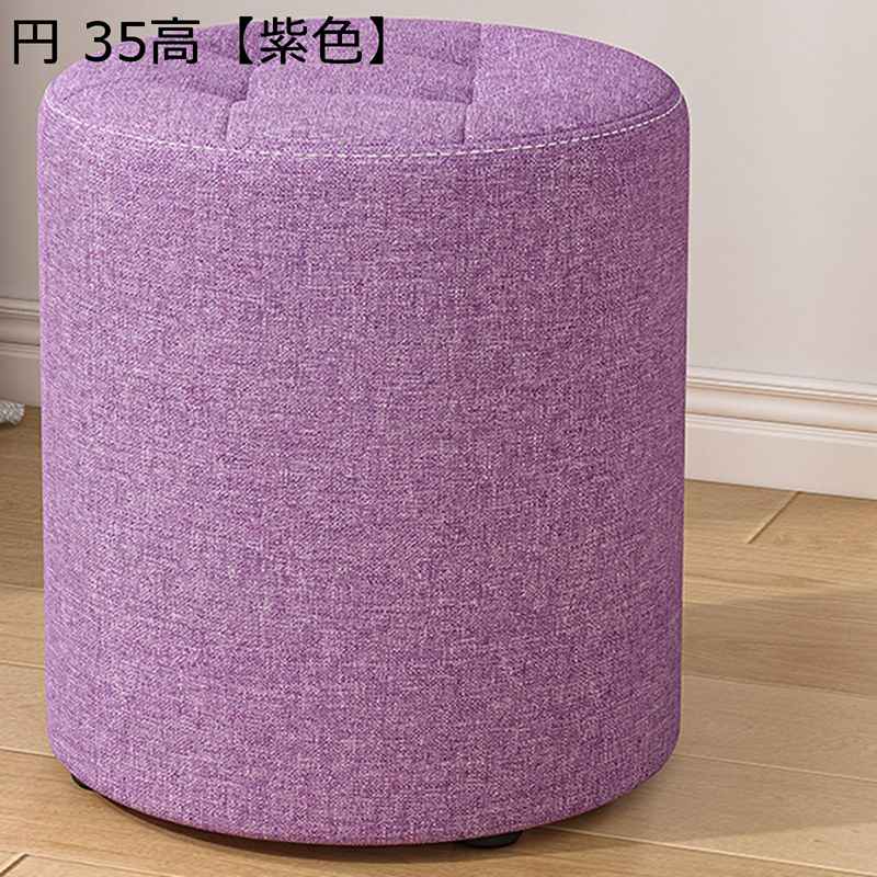 スツール 足置き ラウンド 靴交換スツール オットマン 布張り ソフトスツール 四角 ロースツール 座れる 足置き台椅子 高反発 防水 滑り止め 組立簡単 多機能 高密度 クッション付き 待合室 待合い椅子 飾り台