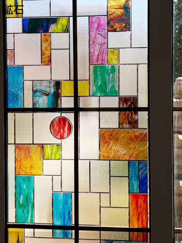 ステンドグラスシール3D立体感3D...