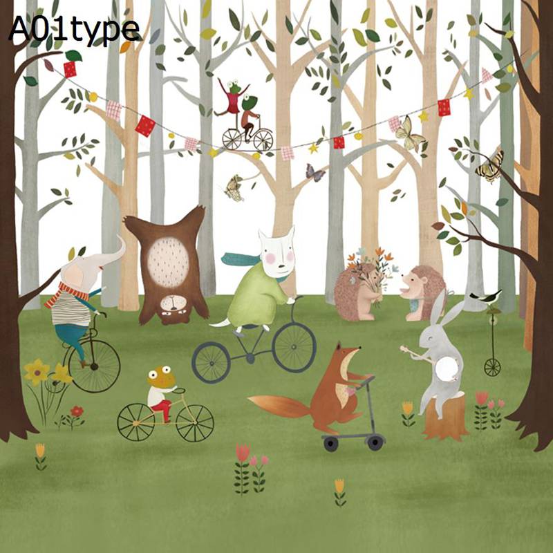 ガラスフィルム カートゥーン ジャングル動物柄 すりガラス調 可愛い プライバシー保護 目隠しシート ..