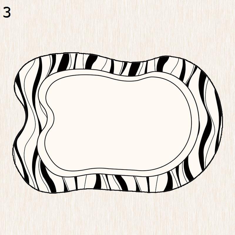 絨毯 ゼブラ柄 黒白 大判 ラグマット カーペット不規則 床保護マット ふわふわ ソフト 玄関 キッチン 床暖房応対 抗菌 消臭 滑り止め 遮音 りピングラグ チェアマット プレゼント 新生活