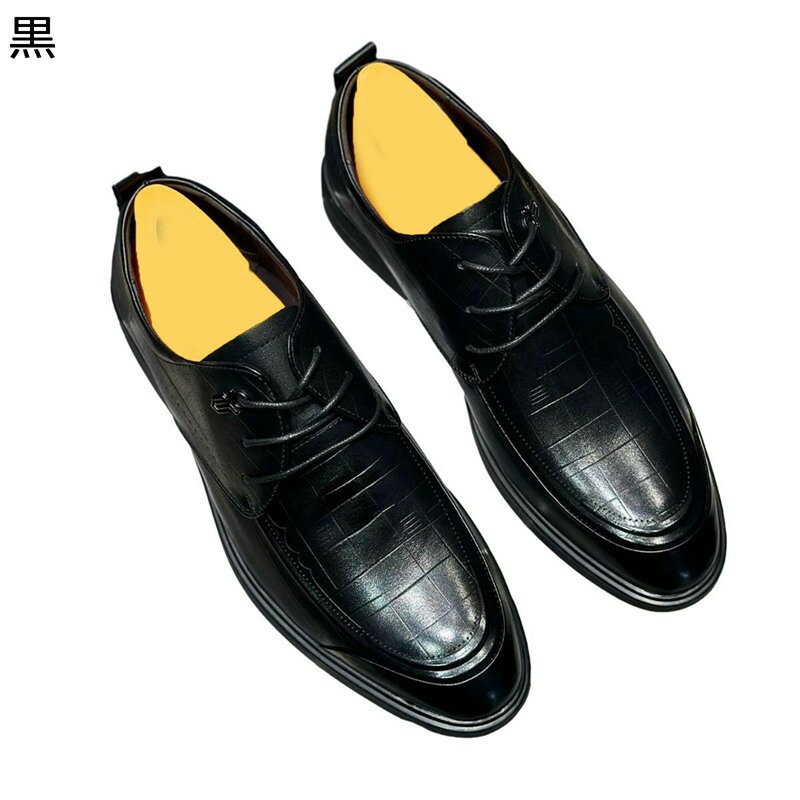 ビジネスシューズ メンズ 外羽根本革 レザー チェック柄 焦がし 紳士靴 春夏秋冬 フォーマル オフィス ..