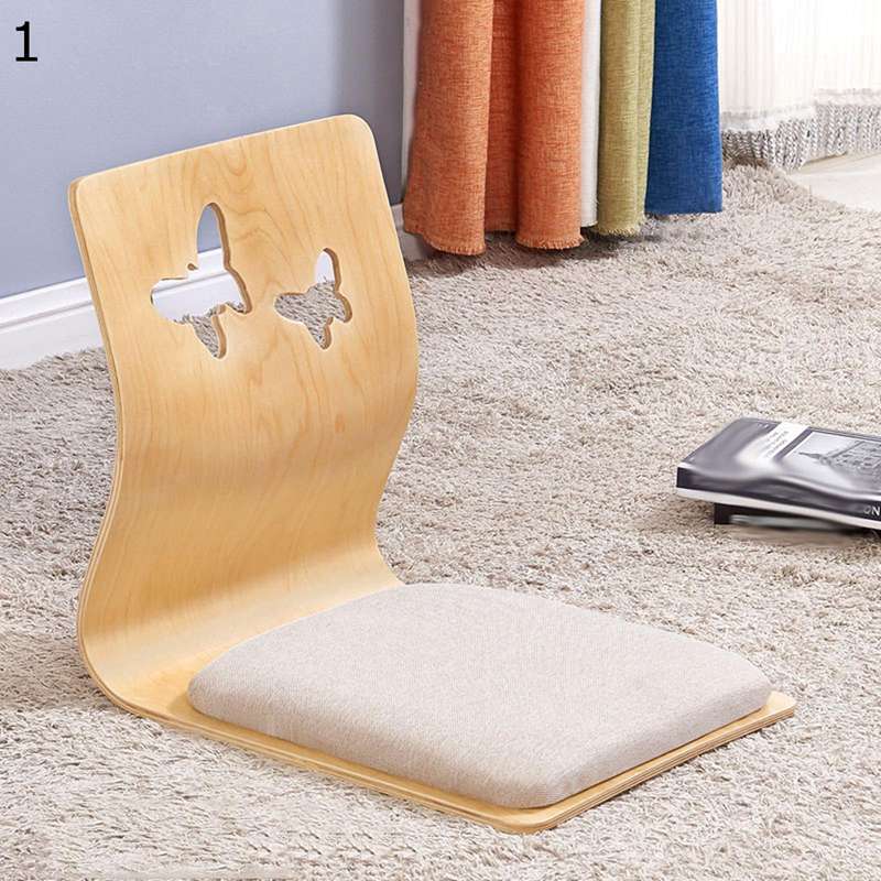 和座椅子 木製 お座敷 フロアチェア 畳椅子 一人掛け 曲げ木座椅子 脚なし コンパクト 和室の椅子 家具..