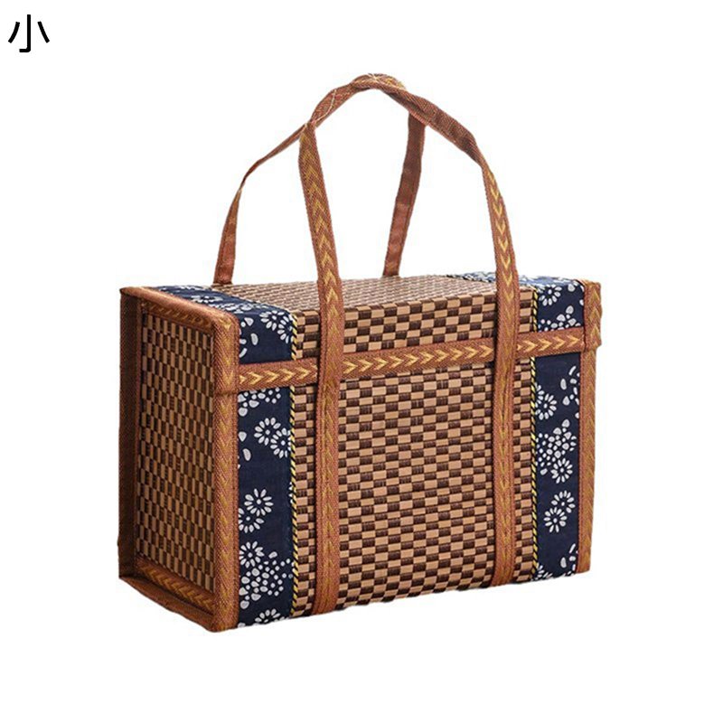 藤編みかご 持ち手付き 手編みかご カゴバッグ 手提げバッグ お買い物籠 花かご ピクニックバスケット カゴ収納 藤かご バスケット パンかご 収納 パンバスケ...
