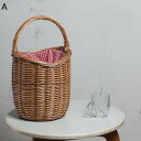 藤編みかご 布生地付き カゴ収納 収納バスケット ピクニックバスケット 藤かご バスケット パンかご インテリア ブレッドケース 収納かご 果物 パンバスケット 野菜バスケット お菓子皿 キッチン収納