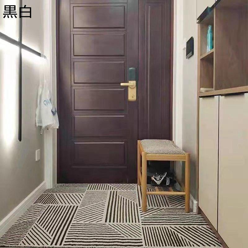 玄関マット ドアマット 汚れ落とし PVC 家庭用 キッチン トイレ 洗いやすい すべり止め 耐摩耗性 足拭きマット 店舗用玄関マット エントランス 幾何学柄 オリジナル