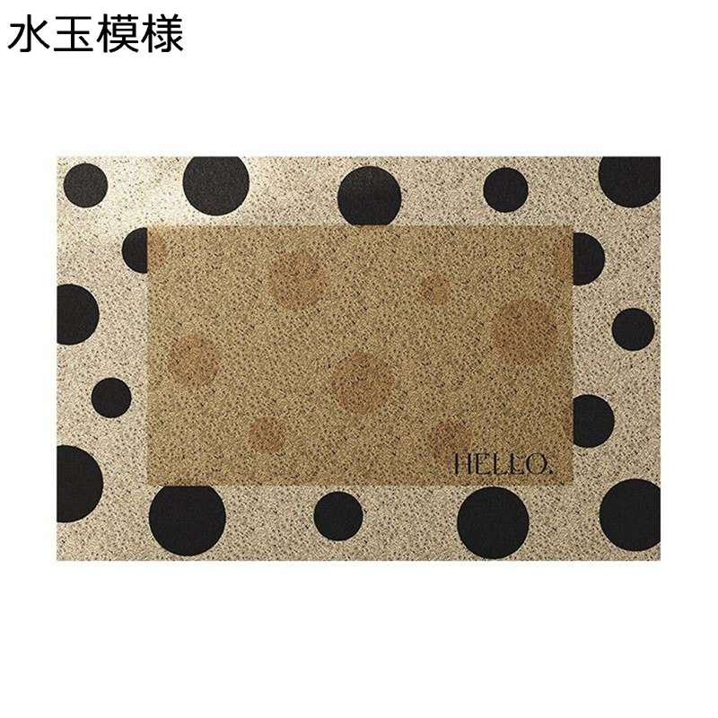 玄関マット ドアマット PVC バイカラー 北欧風 汚れ落とし 家庭用 キッチン カットできる トイレ 洗濯可能 滑り止め付 耐磨耗性 吸水 エントラン 店舗用玄関マット 風水 幾何学柄 長方形
