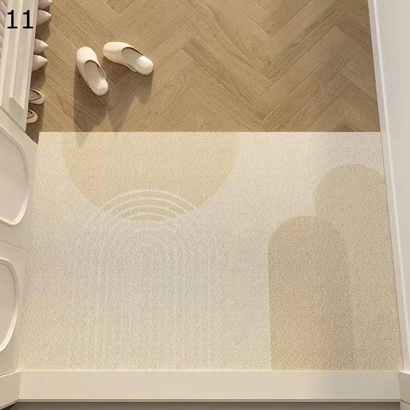 玄関マット ドアマット 幾何学柄 PVC 汚れ落とし 家庭用 キッチンマット トイレ 水洗い すべり止め 耐久性 傷防止 大判 廊下敷き・階段マット 足拭きマット オフィス用 3