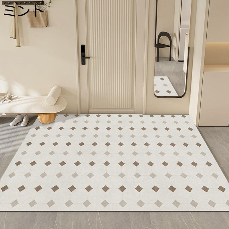 玄関マット ドアマット PVC puレザー 拭ける 洗濯いらず 汚れ落とし 店舗用玄関マット 室内 エントランス 廊下 滑り止め付 長持ち 傷防止 幾何学柄 大きめ 北欧 足拭きマット