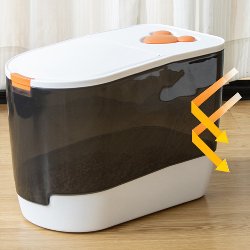 ペットフードストッカー 4kg 7kg ペットフード保存容器 ライスディスペンサー 鮮度保持 日焼け止め 米容器 スペース 小型 キャットフード保存 餌収納 猫犬餌入れ シリアル 米豆 キッチン用品