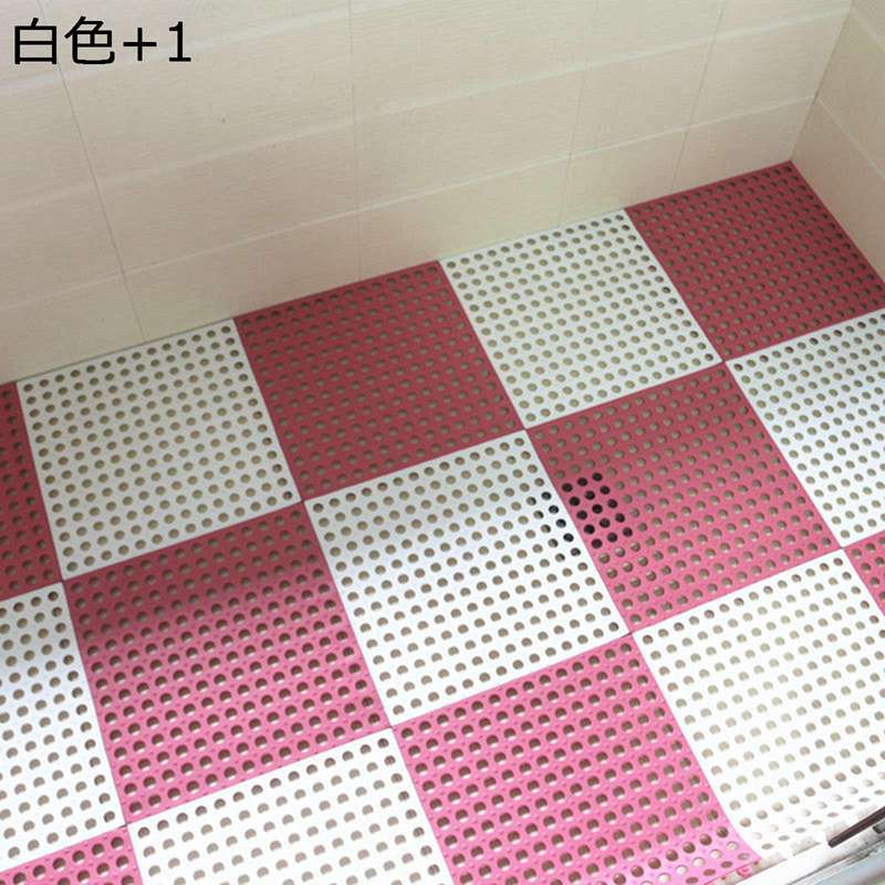 ジョイントバスマット ジョイント ジョイントマット マット バスマット 滑り止めマット 浴槽 排水穴付..