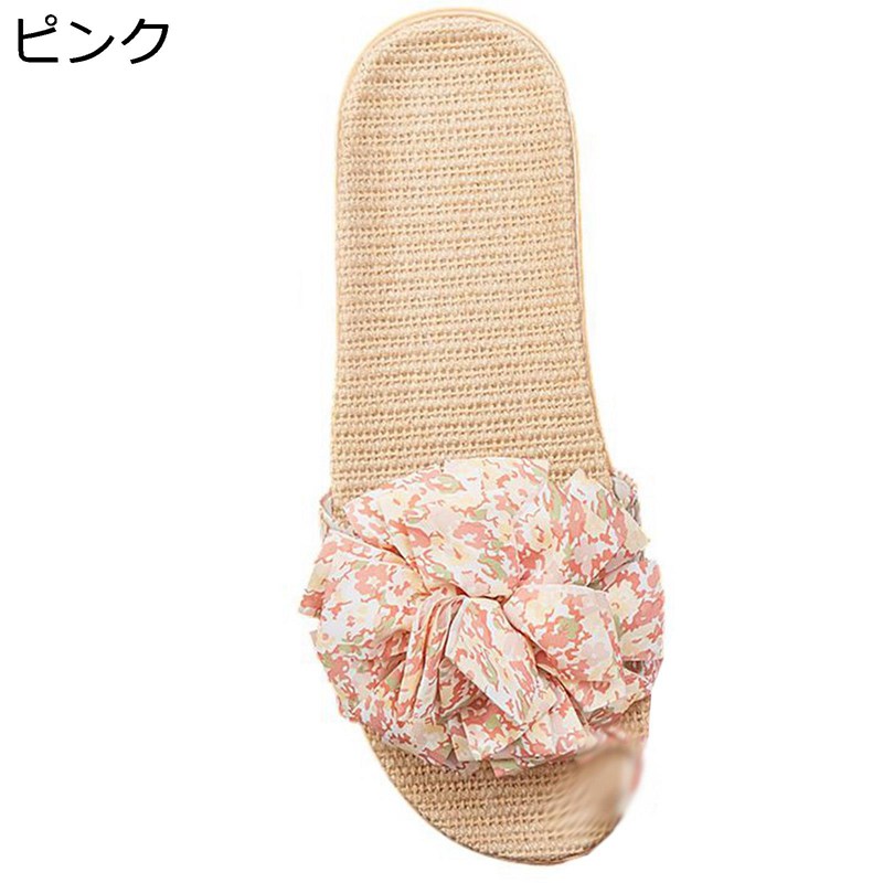 スリッパ レディース メンズ リネンスリッパ 室内履き 春夏秋 ルームシューズ 亜麻 通気性 軽量 静音 ..