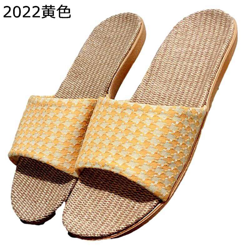 スリッパ レディース メンズ ルームシューズ カジュアル リネンスリッパ おしゃれ 蝶結び 千鳥格子 通..