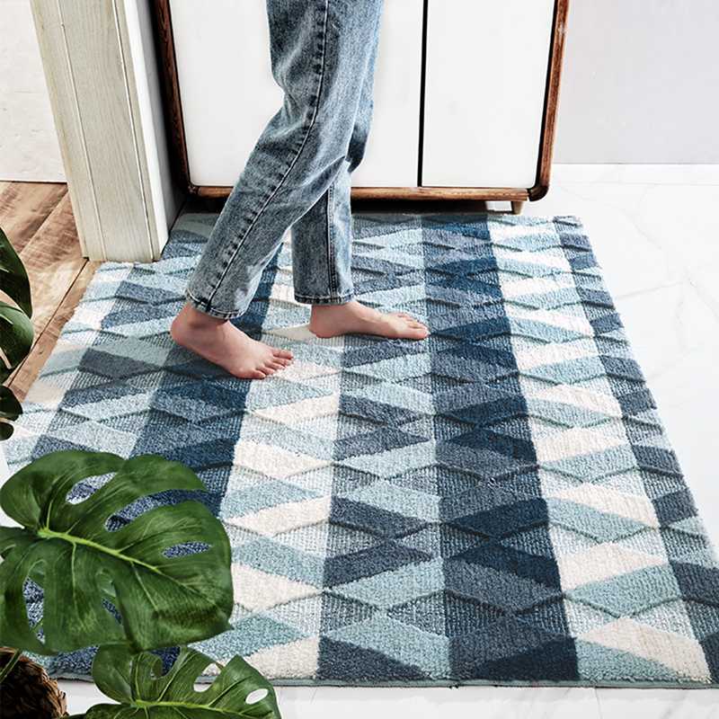 玄関マット 室内・屋外 砂落とし 滑り止め加工 業務用 北欧風 シャギー シンプル 防ダニ 防カビ 洗濯可 泥落としマット 耐磨耗性 ドアマット 入口マット 店舗用玄関マット 家庭用 オフィス 庭 3