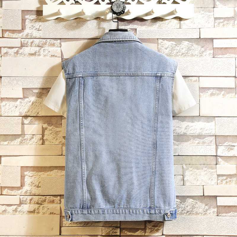 デニムベスト Gジャン 多機能 バイクチョッキ メンズ 袖なし 着痩せ お釣り フィッシングベスト お洒落 ウォッシュ 防風 作業着 おしゃれ ファッション カメラマン 前開き ポケット付き かっこいい 春秋