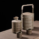 酒器セット 酒燗器 徳利 おちょこ セット 和酒器 燗器 燗瓶 徳利セット 陶磁器 蒸籠 面白い おしゃれ 伝統的 復古 日本酒用 温酒用 お酒入れ ボトル お猪口 酒盃 シンプル 宴会 花見 プレゼント ギフト