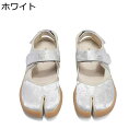 足袋型パンプス サンダル パンプスメリージェーン シューズ レディース 先割れ キャンパス 花柄 滑り止め スニーカーサンダル スポーツシューズ たび ベルケロ 通気性 ソフト 脱ぎ履きやすい