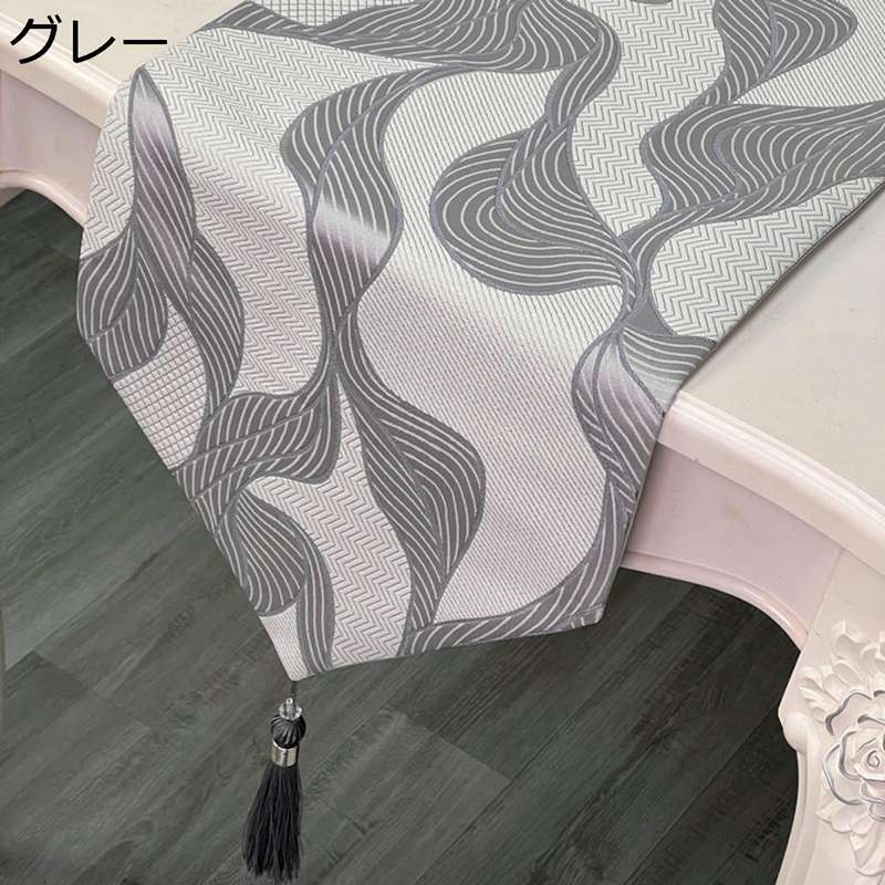 テーブルランナー レトロ テーブルセンター シンプル モダン アメリカン 欧風 ジャカード 防塵 食卓ランナー フリンジ付き リビング レストラン ホテル用品 食卓飾り オールシーズン