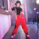 【10%OFFクーポンあり!】送料無料 キッズ ダンス衣装 ガールズ かっこいい 韓国 hiphop ヒップホップ ジャズダンス ステージ衣装 セットアップ へそ出し 応援団 演奏会 練習着