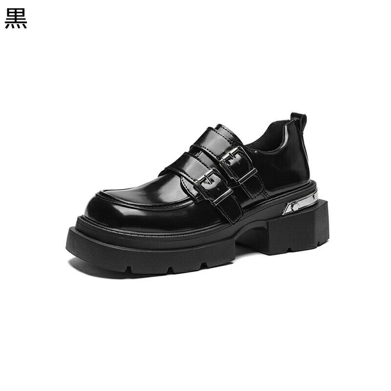 パンプス ローファー 厚底 甲ストラップ スクエアトゥ シューズ レディース プラットフォーム スクエアヒール 粗いかかと イギリス風 カジュアル 春靴 夏靴 秋靴 冬靴 速乾 滑り止め 軽便