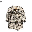 カジュアルシャツ 開襟 シャツ メンズ 柄シャツ 長袖 春秋服 アメカジ ゆったり ボタンダウン オーバーサイズ ベーシック 柔らかい 汗染み防止 上着 yシャ...