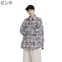 チェックシャツ 長袖シャツ メンズ 胸ポケット チェック柄 ボタンダウン カジュアルシャツ ゆったり アウター 薄手 折り襟 開襟 春 お洒落 速乾 軽量 羽織 春秋服 通勤通学 学院風 学生 M-2XL(4)