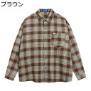 メンズ チェックシャツ 長袖 ボタンダウン カジュアルシャツ 胸ポケット 折り襟 スタイリッシュ ストリート系 春秋 ヴィンテージ調 カジュアル 柔らかい ハンサム 流行れ 普段着 トップス アウター(4)