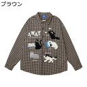 チェックシャツ 長袖 メンズ 折り襟 ボタンダウン 猫 レディース ユニセックス ストリート系 ヴィンテージ トップス 肌触り良い 可愛い 吸汗速乾 汗染み防止...