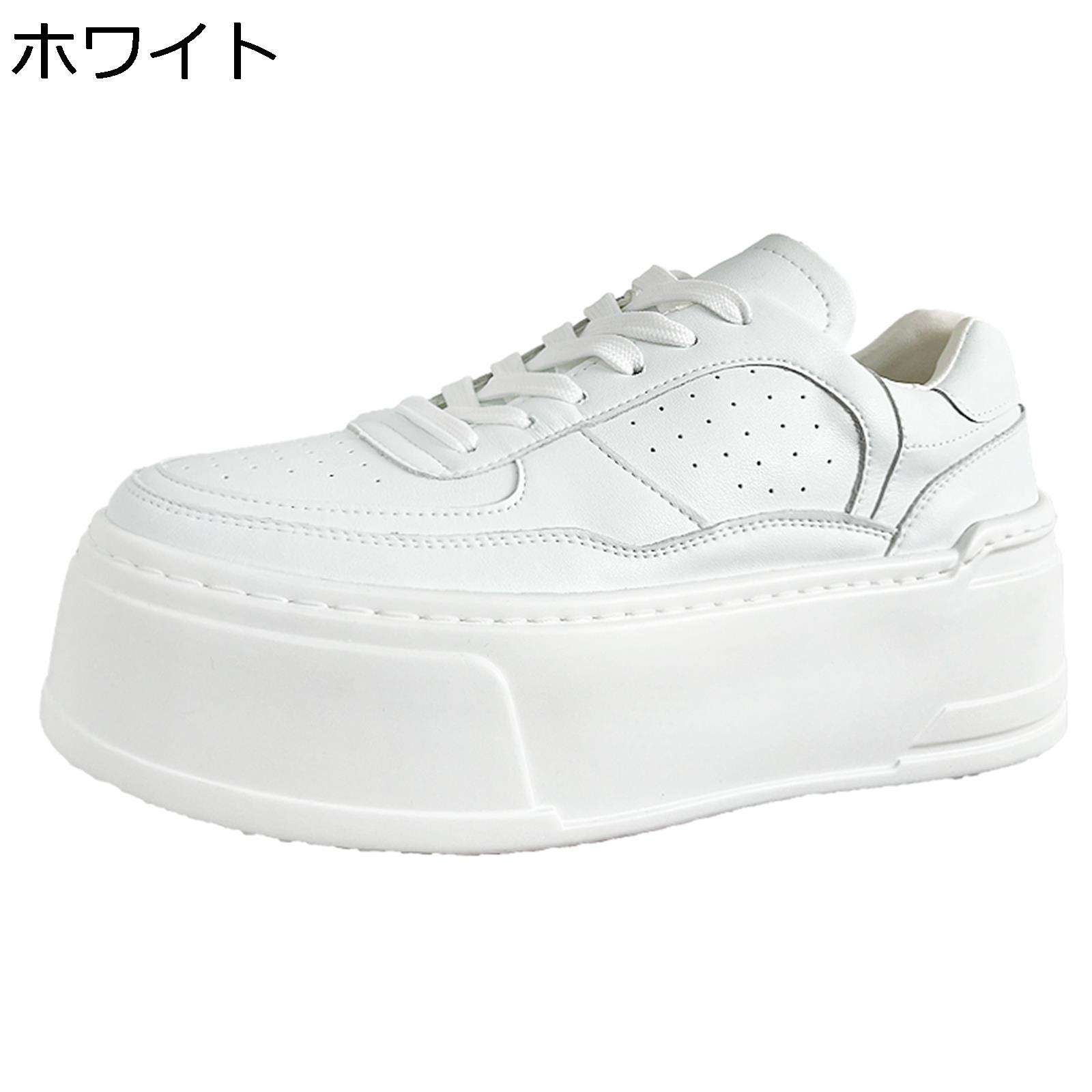 厚底靴 メンズ スニーカー カジュアルシューズ スケボーシューズ シークレットシューズ レースアップ 滑り止め 通気 軽量 歩きやすい スポーツ オールシーズン