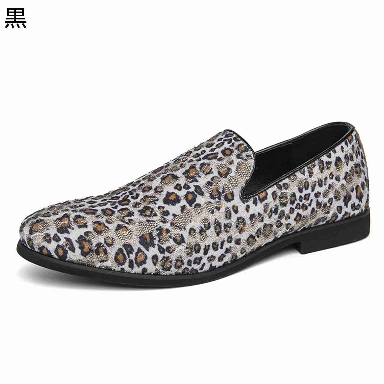 ドライビングシューズ ヒョウ柄 豹 ぺたんこ モカシン スリッポン 紳士靴 メンズ ローファー 個性的 印象派 ホスト系 お兄系 男性靴 春夏秋冬 歩きやすい 軽量 消臭 抗菌 履き心地 コンフォート