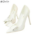 ハイヒール レディース パンプス リボンパンプス 大きいサイズ サンダル 10cm細ヒール 美脚 ポインテッドトゥ パーティー カジュアル 素足 お出かけ 通勤...