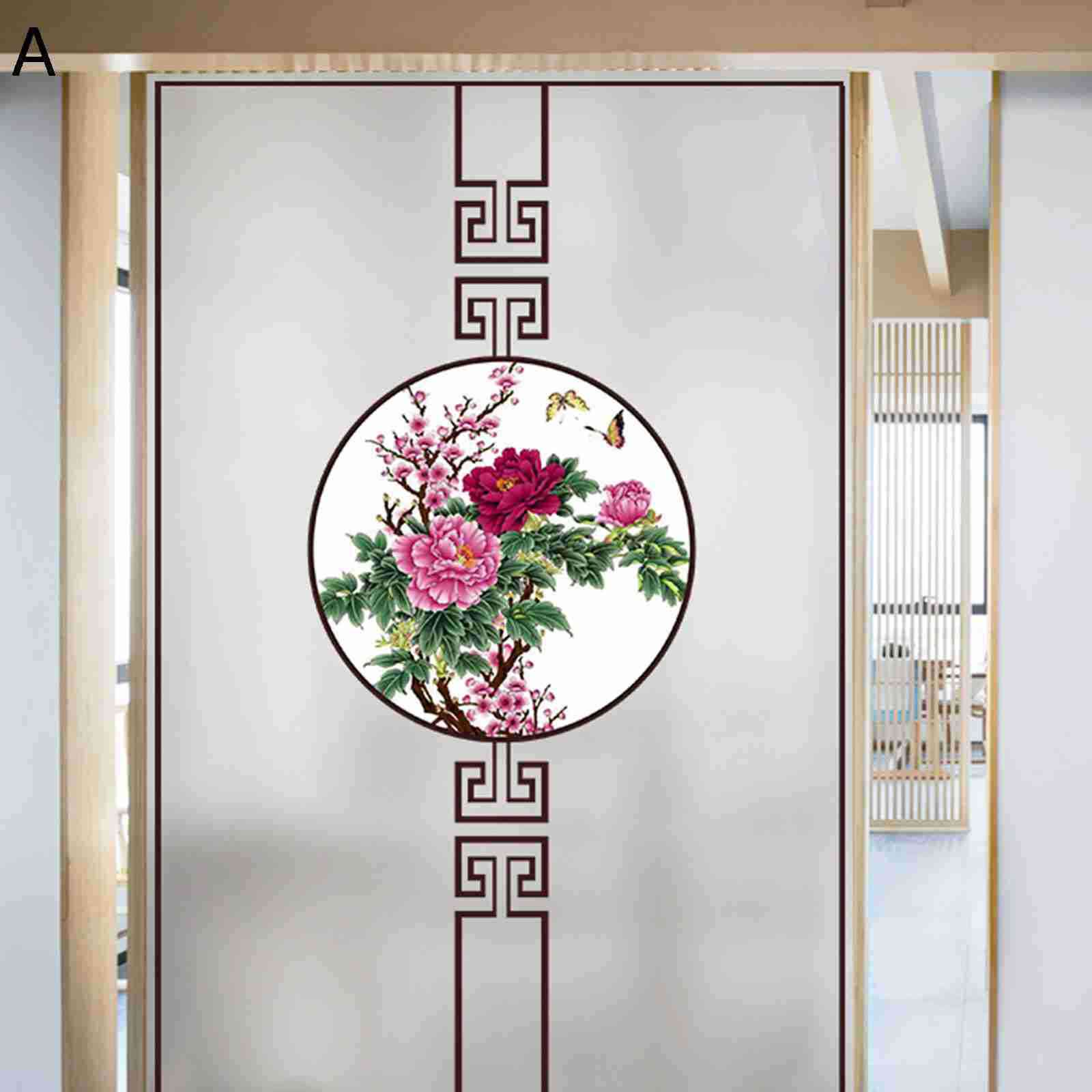 めかくしシート はがせるシール 中国風 ガラスフィルム 窓 断熱 紫外線カット 遮光 すりガラス用 イン..