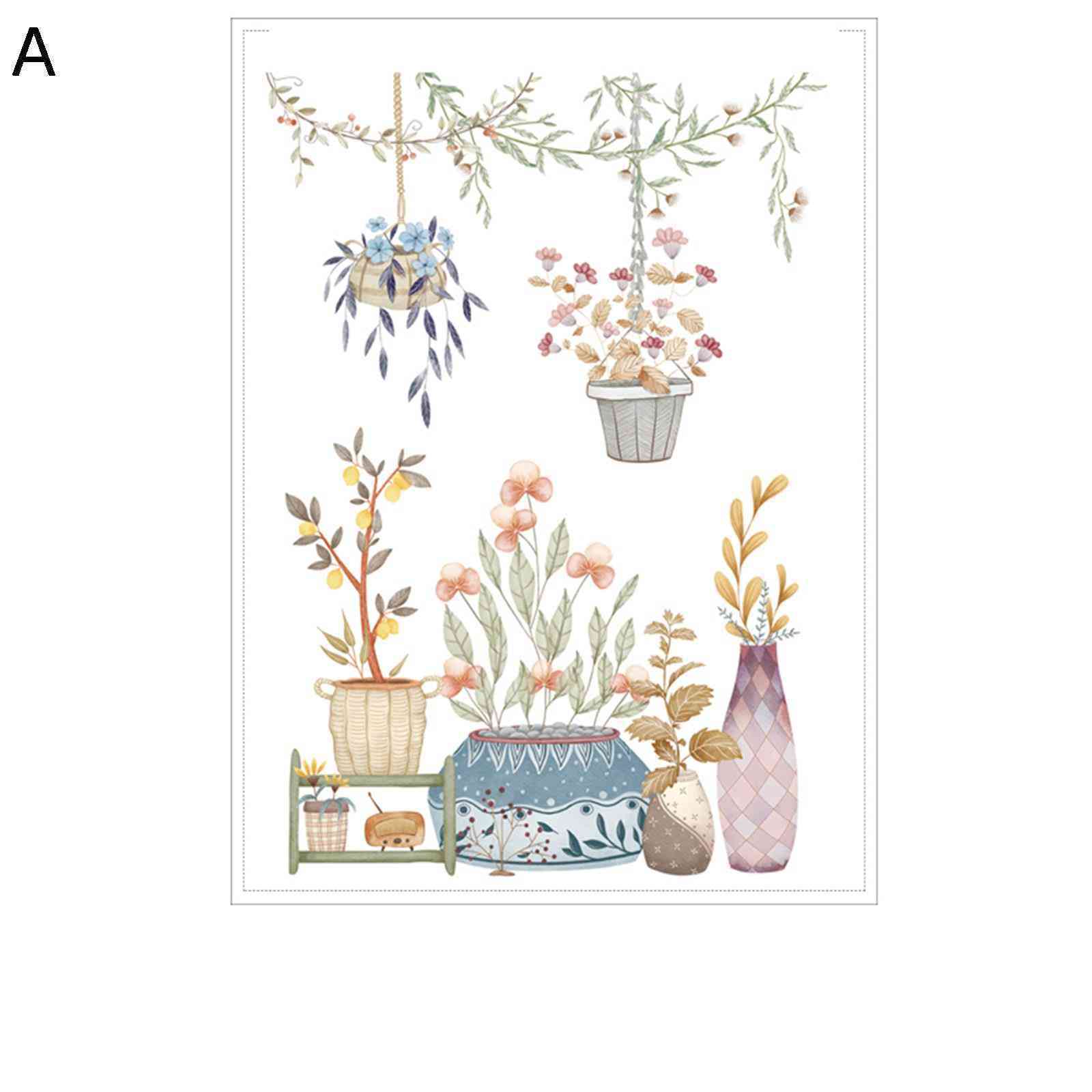 貼ってはがせるシート 窓用フィルム 目隠し ガラスシール 花柄 植物柄 おしゃれ 装飾 断熱 水で接着 遮..