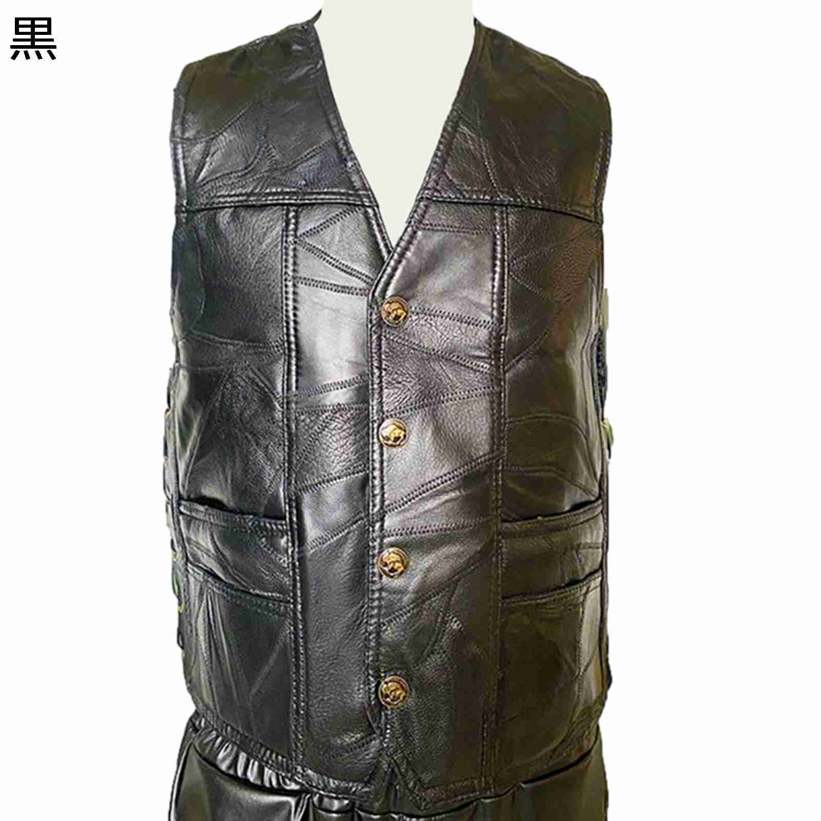 レザーベスト PU革ジャン メンズ ライダースベスト オートバイ バイクチョッキ レトロ 革ジャケット サイドレースアップ 前開き ポケット付き 個性的 皮ジャン おしゃれ ストリート系 欧米風