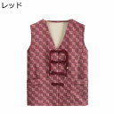 裏起毛ベスト ジレ トップス 袖無し ショート丈 高齢者 婦人服 ミセス シニアファッション レイヤード風 ポケットあり 前開きボタン 母の日ギフト お誕生日 ...