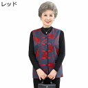 薄手ベスト チョッキ 春秋 レディース 高齢者洋服 婦人服 エレガント ノースリーブ 前開きボタン ポケット付 羽織り アウター お誕生日プレゼント 敬老の日 ママ おおきいサイズ