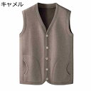 純色ベスト ジャケット 婦人服 裏起毛 暖かい 保温防寒 トップス チョッキ カーディガン レディース 袖無し 前開きボタン お誕生日プレゼント 敬老の日 ママ...