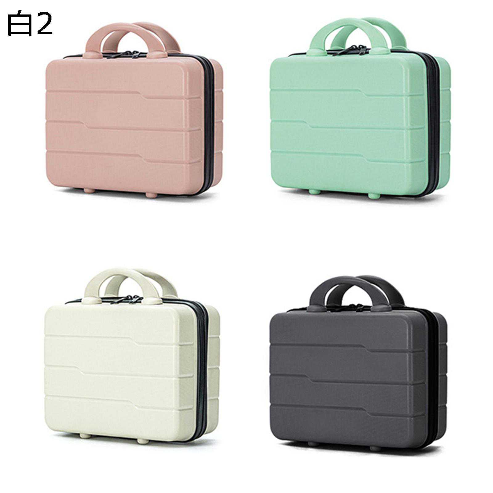 ミニスーツケース 内ポケット お出かけ 旅行 機内持ち込み スーツケース コスメ収納 ハードジッパー 小型 ミニスーツケース メイクケーストランクケース ハンドバッグ 軽量 密閉 防水