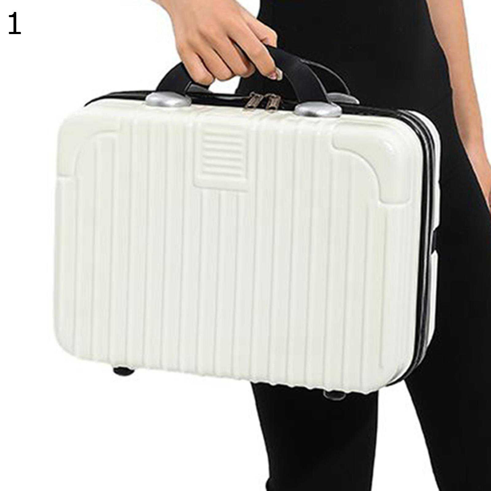 ミニスーツケース お出かけ 旅行 機内持ち込み スーツケース コスメポーチ ハードジッパー 小型 ミニスーツケース メイクケーストランクケース コスメバッグ 女性 持ち運び 携?用 軽量
