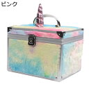 可愛い コスメボックス コスメ収納ボックス ユニコーン パッチワーク もこもこ メイクケース ボックス 化粧道具ボックス 化粧箱 多機能 多用 小物整理 収納バッグ 旅行用品 撥水加工 北欧風 姫系