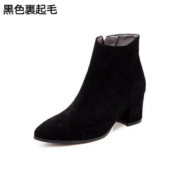 ショートブーツ 短靴 ブーティ レディース アンクル丈 合皮 シンプル ポインテッドトゥ サイドジップ ..