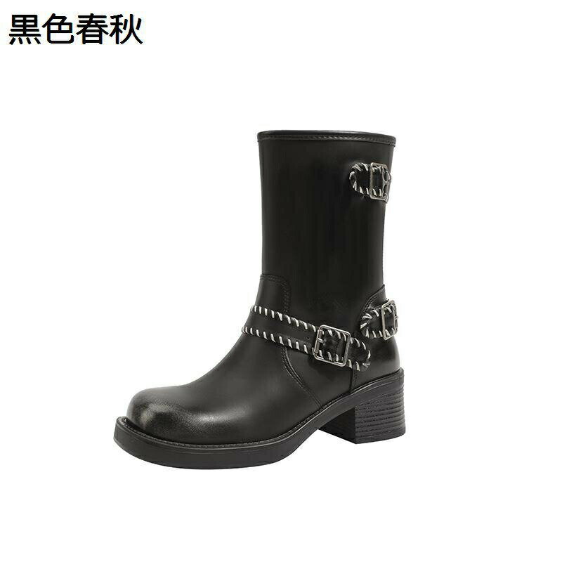 ショートブーツ レディース 厚底 バックル付き アンクルブーツ 合皮 足細 コンフォート 歩きやすい 大人 ゆったり レトロ 幅広 短靴 韓国 アメカジ 秋冬 ソフト 防滑 大きめ カジュアル アウトドア 旅行