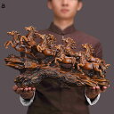 風水グッズ 樹脂彫刻 8頭の馬の像の装飾品 置物 中国風のアジアンアート 動物像オーナメント 成功する馬の彫刻 財運金運 運気向上 仕事運 招福 玄関 室内 デ...