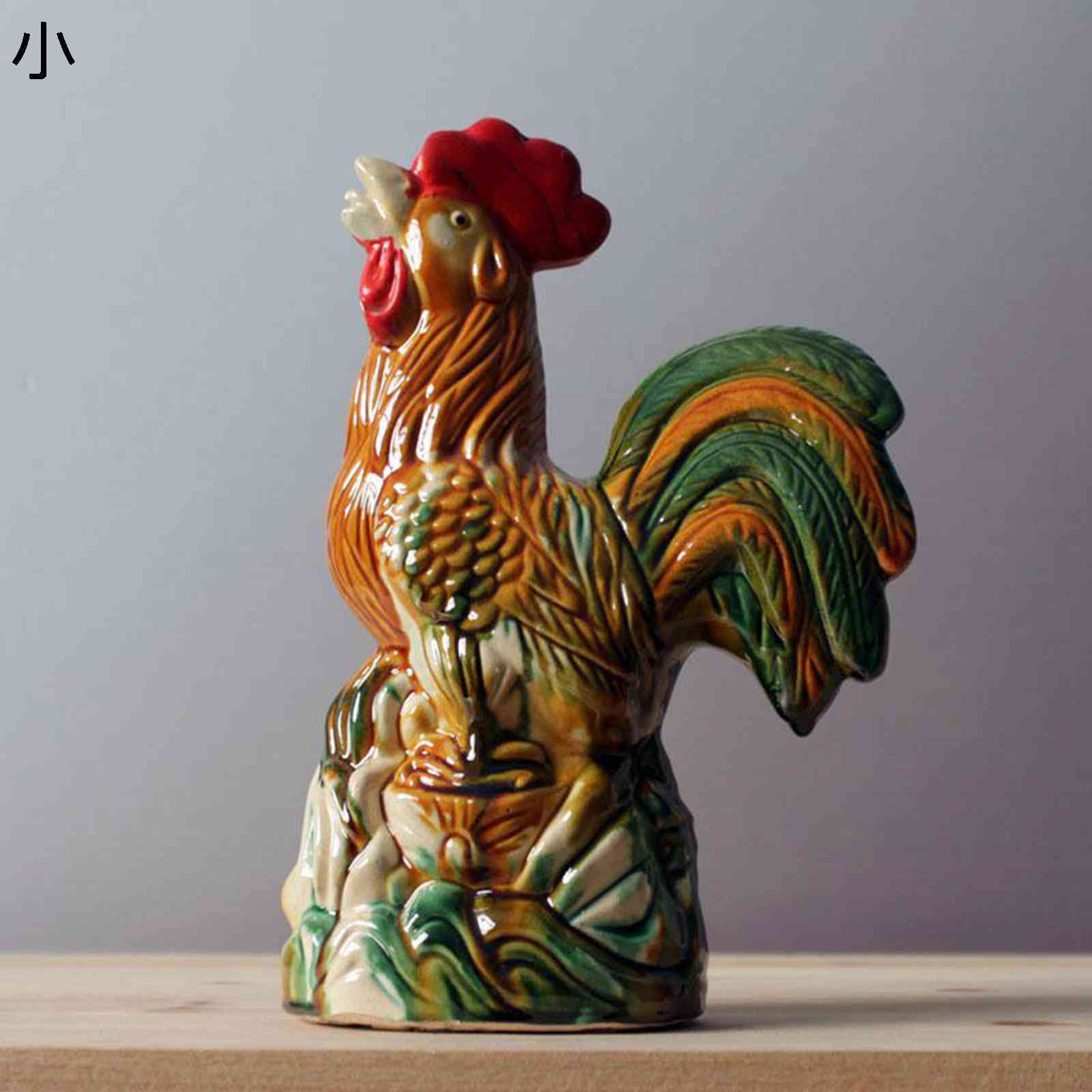 干支 鷄 お祝い鶏 風水置物 オブジェ置物 セラミックス 風水グッズ 雄鶏置物 福の鶏 風水置物 動物彫像 干支の置物 開運 運気向上 金運 商売繁盛・無病息災・福徳・福運・厄除け インテリア 部屋 室内 装飾品